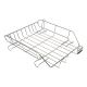 Bandeja sobremesa metalica cromada 370x275 mm.