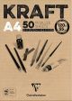 Bloc Dibujo Clair. Kraft Encol. A4 120G
