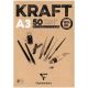 Bloc Dibujo Clair. Kraft Encol. A3 120G