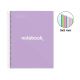 Bloc Miquelrius Emotions Notebook 8 Micro.Tapa Extra A4 160H 90G Cuadric.5X5 Lavanda
