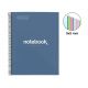 Bloc Miquelrius Emotions Notebook 8 Micro.Tapa Extra A4 160H 90G Cuadric.5X5 Marino