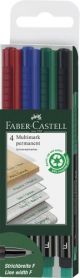 Rotulador Permanente Faber-Castell Multimark F Bolsa De 4