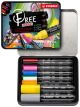 Marcador Acrylic Stabilo Free Arty Line Kit De Iniciacion Estuche De Metal De 11