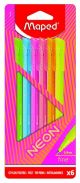 Rotulador Fibra Maped Graph Peps Neon 0.4Mm Estuche De 6