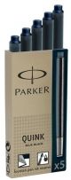 Imagen TINTA ESTILOG.PARKER 5 CART.AZUL NEGRO