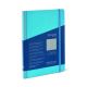 Cuaderno Fabriano Ecoqua Plus Tela 9X14 80Hj. 90Gr. Liso Turquesa