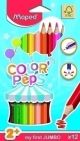 Imagen LAPICES COLOR MAPED COLOR PEPS JUMBO 12