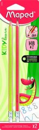 Lapiz De Grafito Maped De Aprendizaje Con Goma - Hb Blister De 2