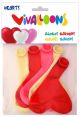 Globos Vivalloons Corazon Surtido Bolsa De 5