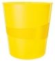 PAPELERA PLASTICO LEITZ WOW AMARILLO 15L
