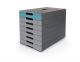 Modulo Durable 7 Cajones Eco Idealbox Pro 7 Antracita/Azul (Certificado Blue Angel)