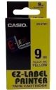 Imagen CINTA ROT.CASIO 8m  9 NEGRO s/AMARILLO