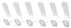 PERCHERO PARED EC/02 6 COLGADORES BLANCO