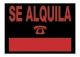 CARTEL ANUNCIO PVC 50x35 SE ALQUILA