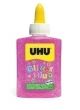 COLA GLITTER GLUE UHU B/88 ml ROSA