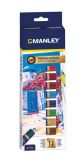 Pintura Acrilica Manley 12 Ml Estuche De 12