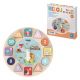 Juego Dohe Educa Reloj Formas Ensartables De Madera + 3 Años