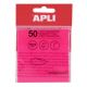 Notas Adhesivas Apli 50H 75X75 Tras.Rosa