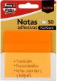Notas Adhesivas Fixo Notes Traslucidas 50H 75X75 Naranja Neon