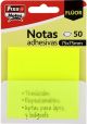 Notas Adhesivas Fixo Notes Traslucidas 50H 75X75 Amarillo Neon