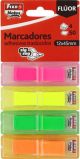 Banderitas Adhesivas Fixo Notes Popup 12X45 Colores Fluor Pack De 4