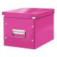 Caja Para Almacenamiento Leitz Click&Store Cubica Mediana 265X265X250 Mm Fucsia