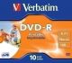 Imagen DVD -R VERBATIM 4.7GB 16x JEWEL C/10