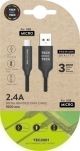 Imagen CABLE USB MICRO ANDROID NEGRO 1 m.