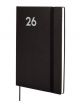 AGENDA ANUAL (2026) CATALAN FINOCAM DYNAMIC MARA COSIDA tapa FLEXIBLE con GOMA Y10 140x204 S/V NEGRE