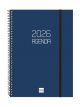 AGENDA ANUAL (2026) CATALÀ FINOCAM ESPIRAL OPAQUE ESPIRAL tapa PP amb GOMA E10 155x212 S/V BLAU